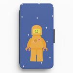 Astronaut - Bricks Flip / Wallet Phone Case