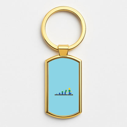Building - Bricks Gold Keyring