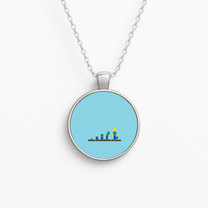 Building - Bricks Circle Necklace