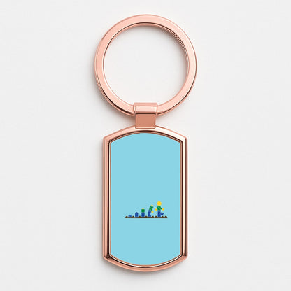 Building - Bricks Rose Gold Keyring