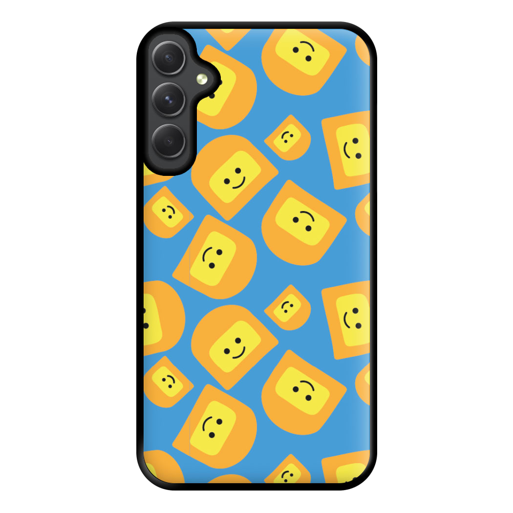 Face Collage - Bricks Phone Case for Galaxy A54