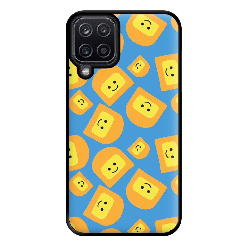 Face Collage - Bricks Phone Case for Galaxy A12