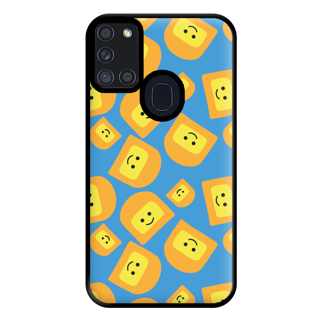 Face Collage - Bricks Phone Case for Galaxy A21s