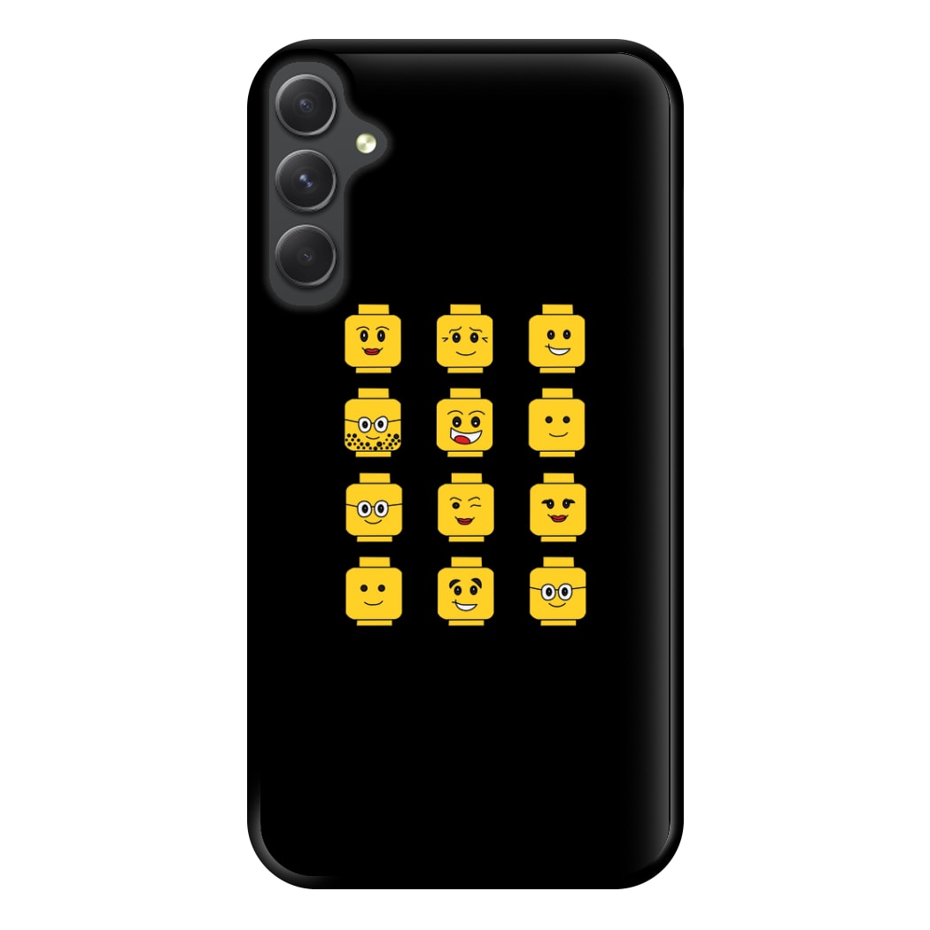 Characters - Bricks Phone Case for Galaxy A34