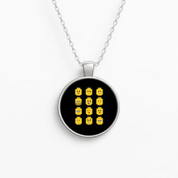 Characters - Bricks Circle Necklace