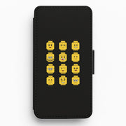 Characters - Bricks Flip / Wallet Phone Case 1