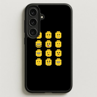 Characters - Bricks Phone Case for Galaxy S25FE