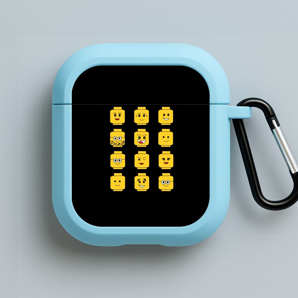 Characters - Bricks Blue AirPods Case