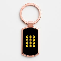 Characters - Bricks Rose Gold Keyring