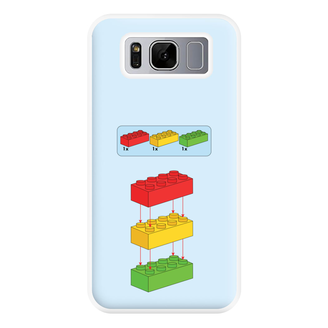 Bricks Instruction Set Phone Case for Galaxy S8 Plus