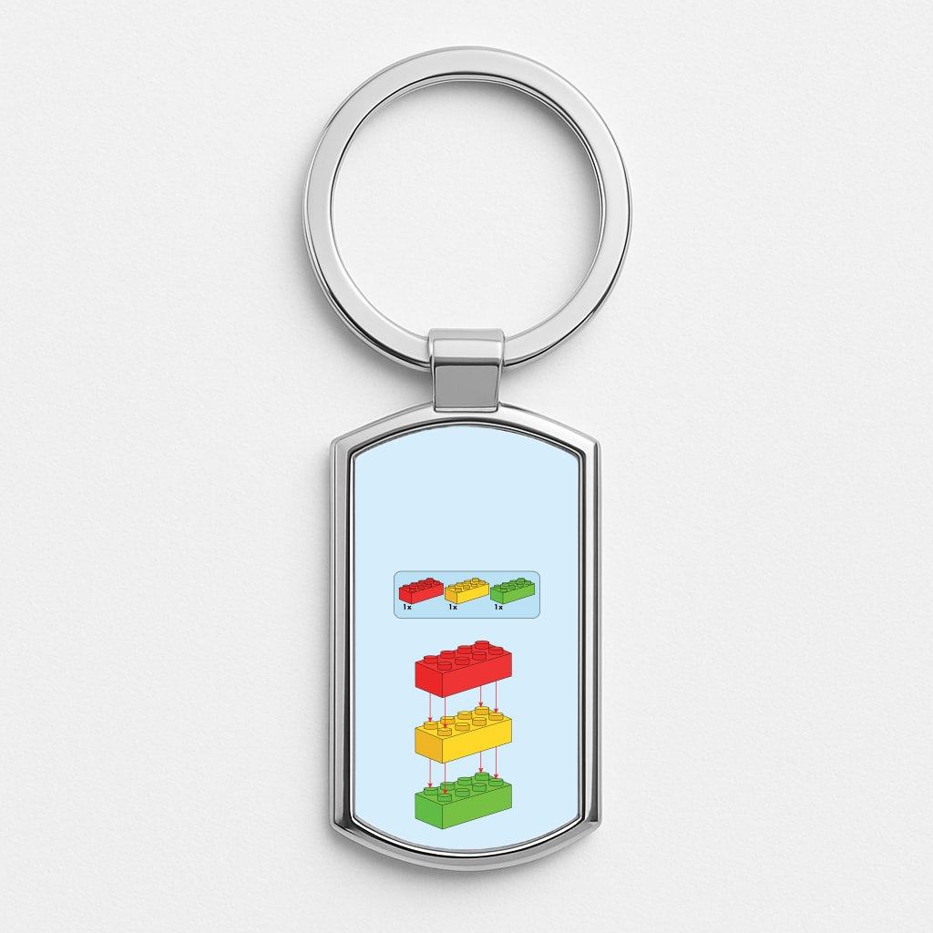 Bricks Instruction Set Luxury Keyring