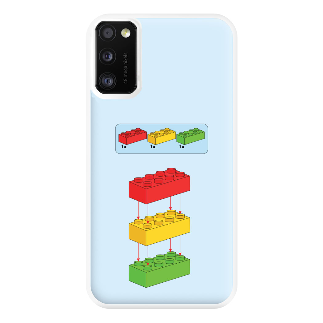 Bricks Instruction Set Phone Case for Galaxy A41