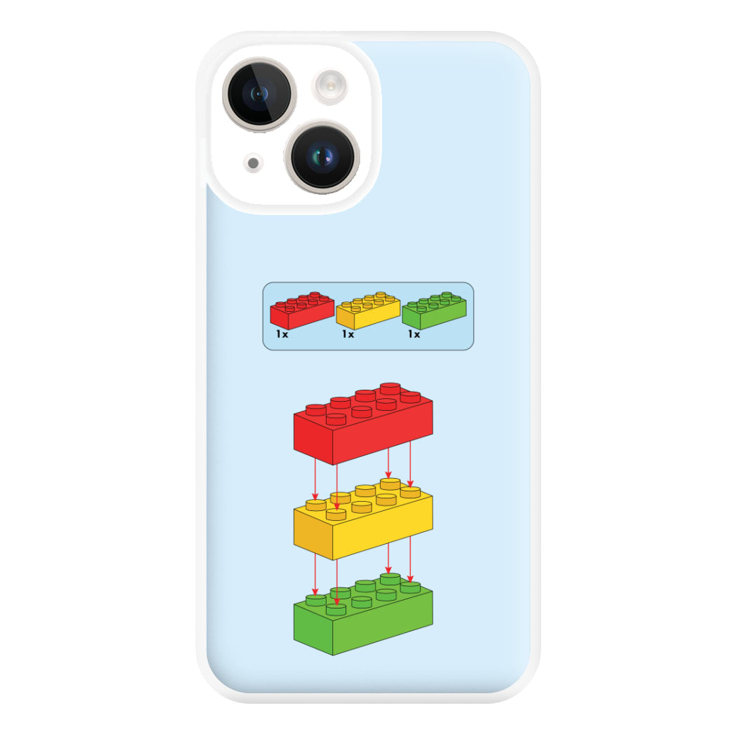 Bricks Instruction Set Phone Case for iPhone 14