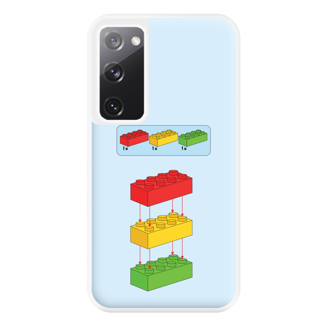 Bricks Instruction Set Phone Case for Galaxy S20FE