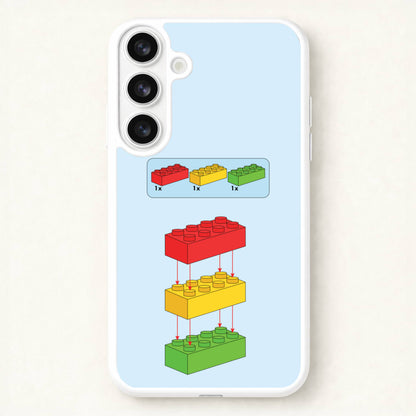 Bricks Instruction Set Phone Case for Galaxy S26 Plus