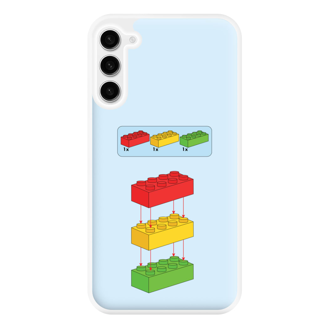 Bricks Instruction Set Phone Case for Galaxy S23FE