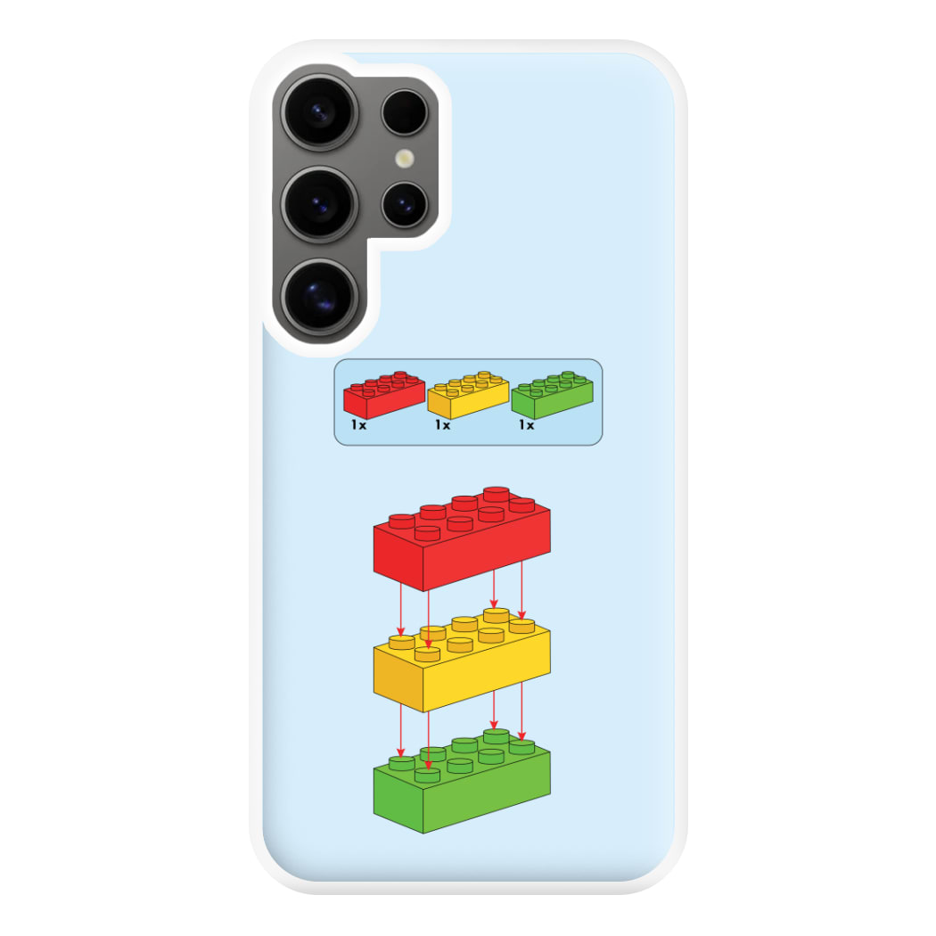 Bricks Instruction Set Phone Case for Galaxy S24 Ultra