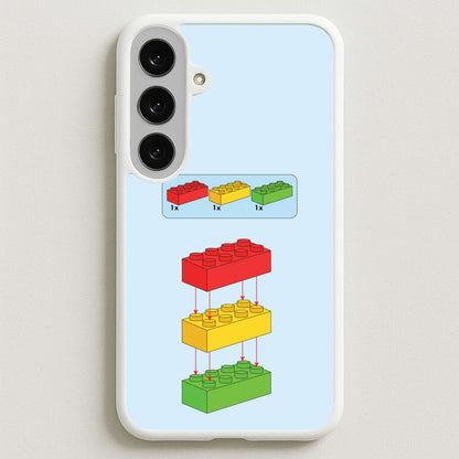 Bricks Instruction Set Phone Case for Galaxy S25FE