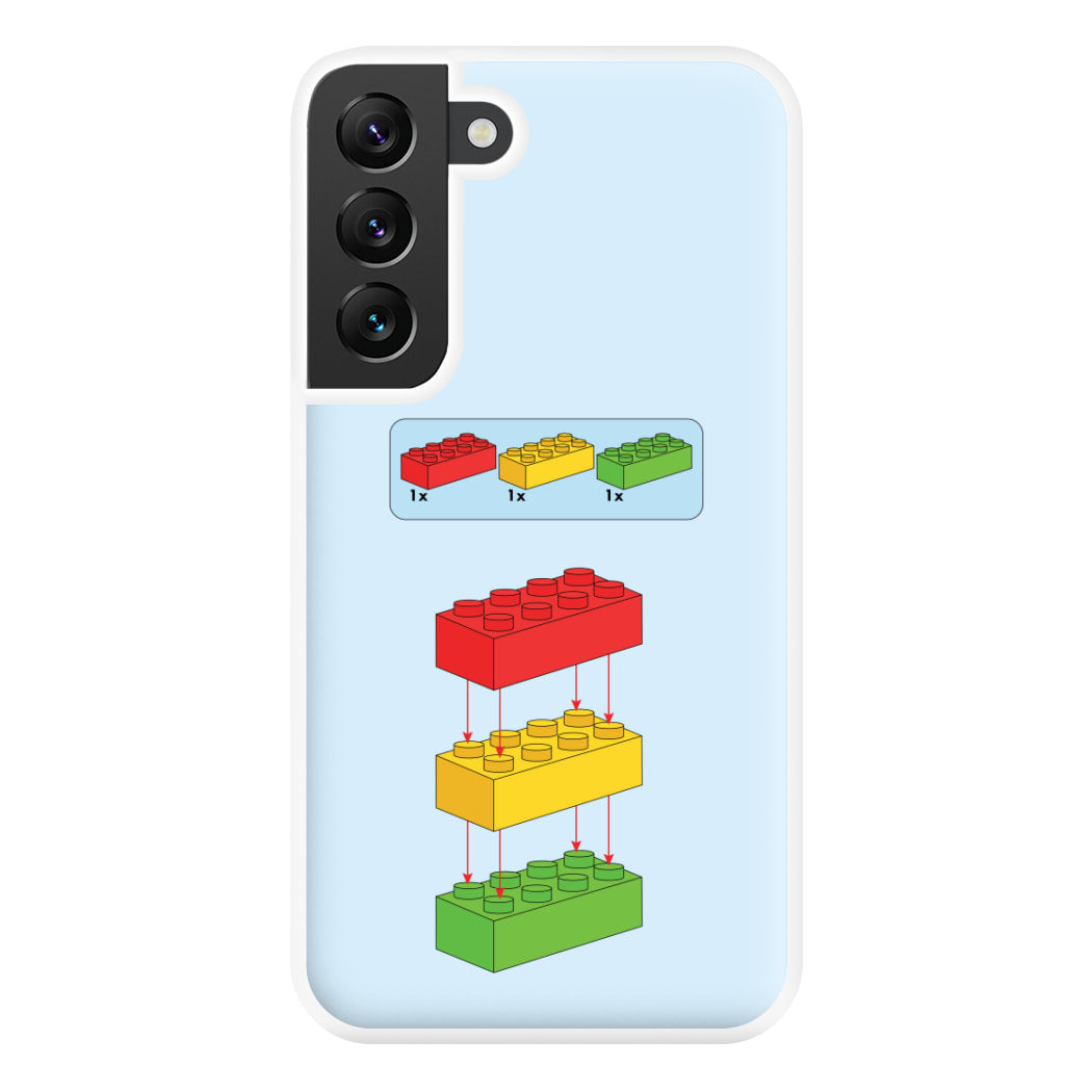 Bricks Instruction Set Phone Case for Galaxy S22 Plus