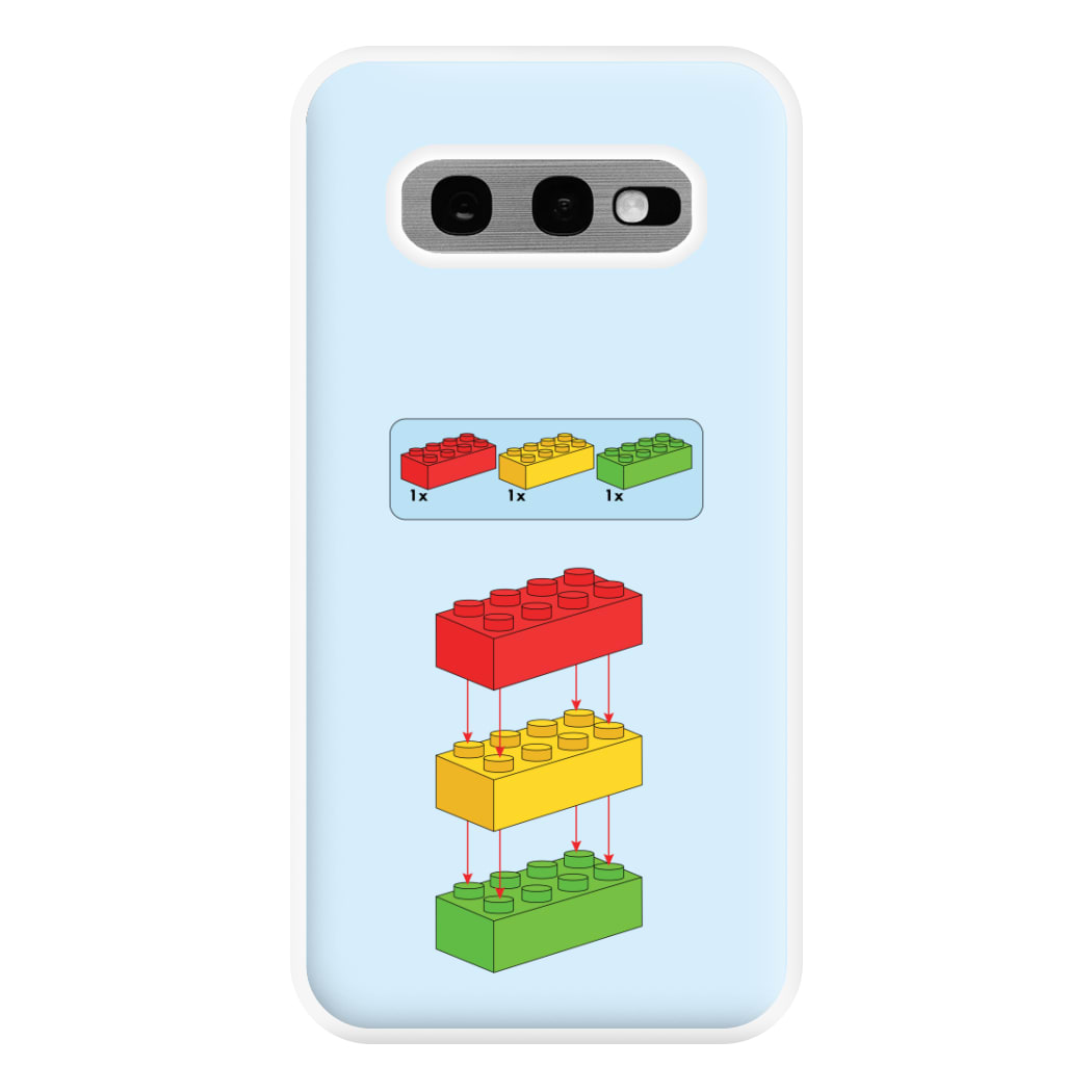 Bricks Instruction Set Phone Case for Galaxy S10e