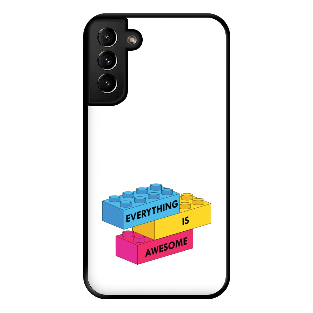 Everything Is Awesome Bricks Phone Case for Galaxy S21 Plus