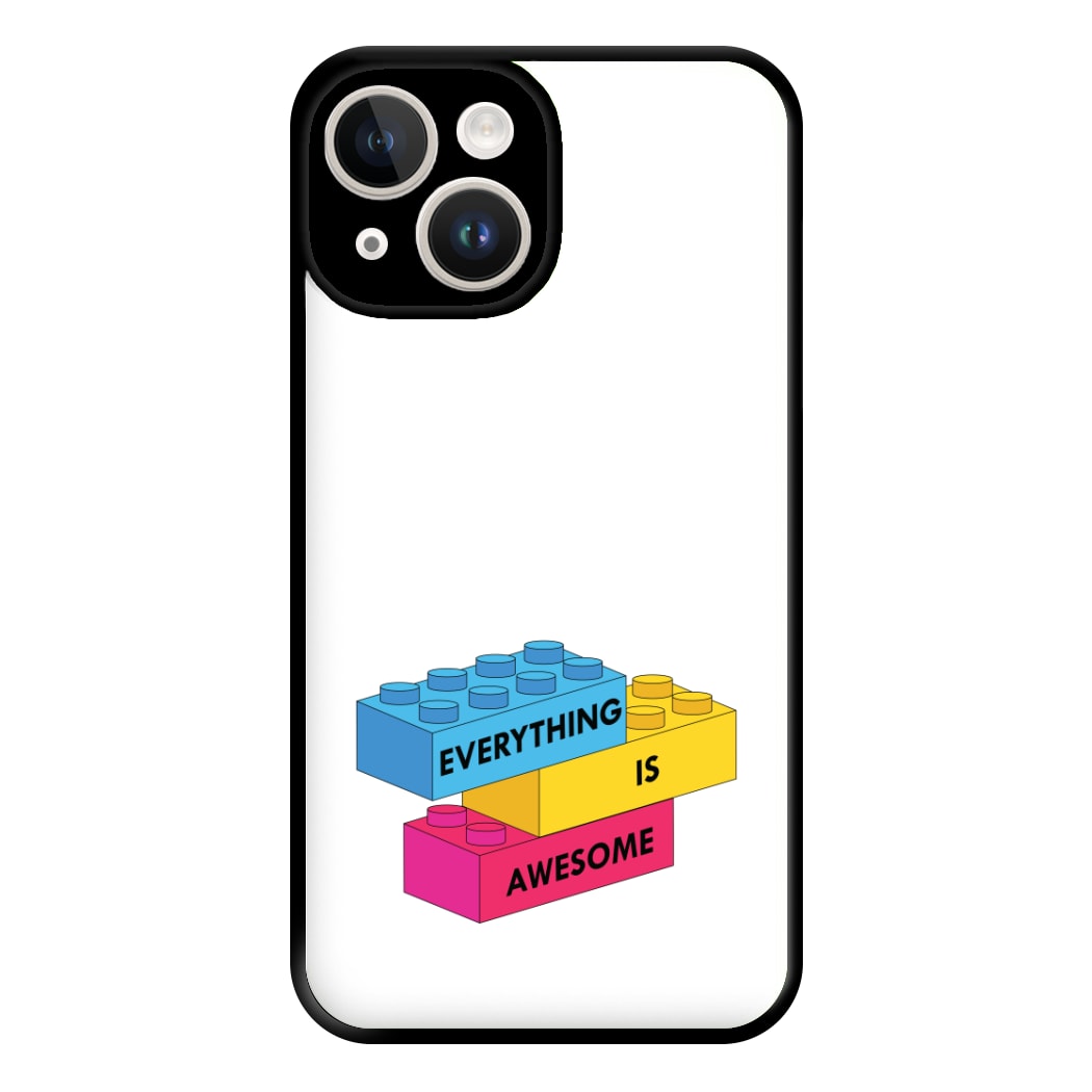 Everything Is Awesome Bricks Phone Case for iPhone 14