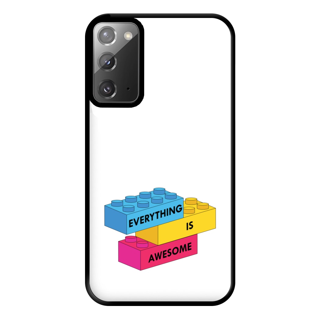 Everything Is Awesome Bricks Phone Case for Galaxy Note 20 Ultra