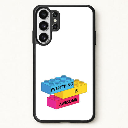 Everything Is Awesome Bricks Phone Case for Galaxy S26 Ultra