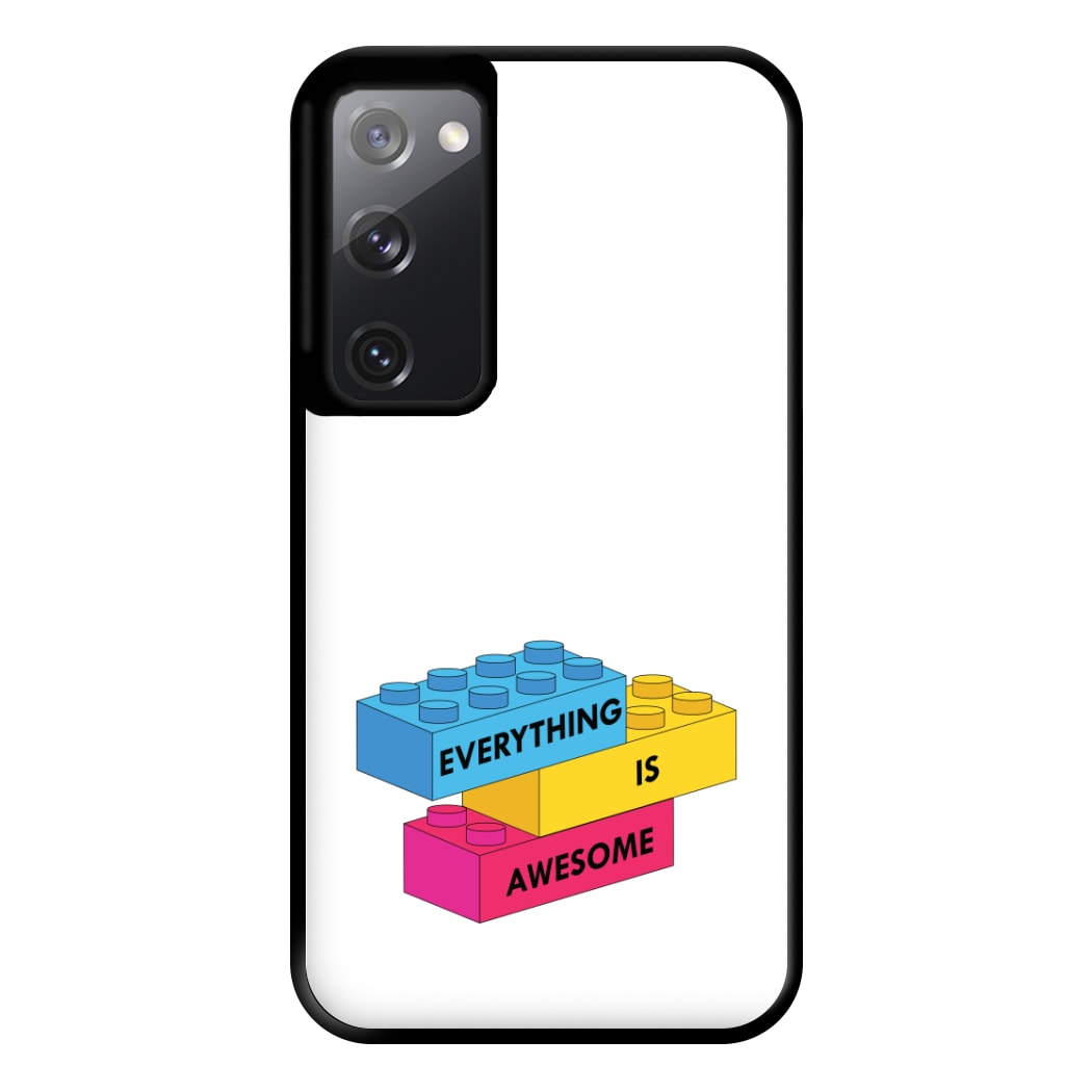 Everything Is Awesome Bricks Phone Case for Galaxy S20FE