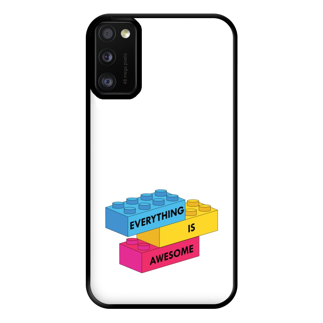 Everything Is Awesome Bricks Phone Case for Galaxy A41