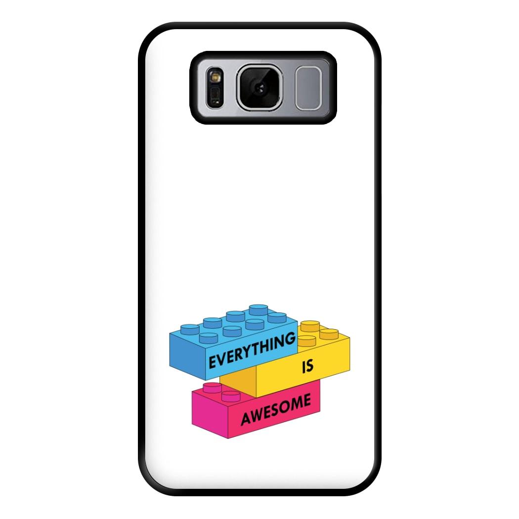 Everything Is Awesome Bricks Phone Case for Galaxy S8 Plus
