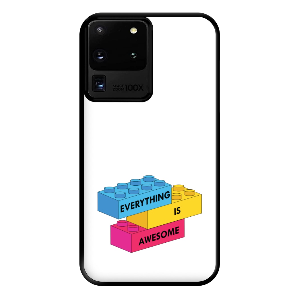 Everything Is Awesome Bricks Phone Case for Galaxy S20 Ultra