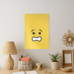 Brick Face Worried Art Print