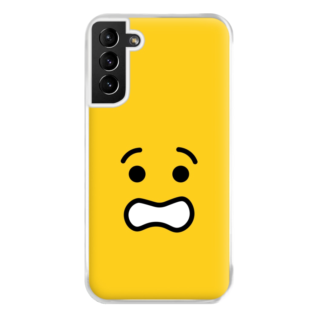 Brick Face Worried Phone Case for Galaxy S21 Plus