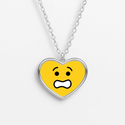 Brick Face Worried Necklace