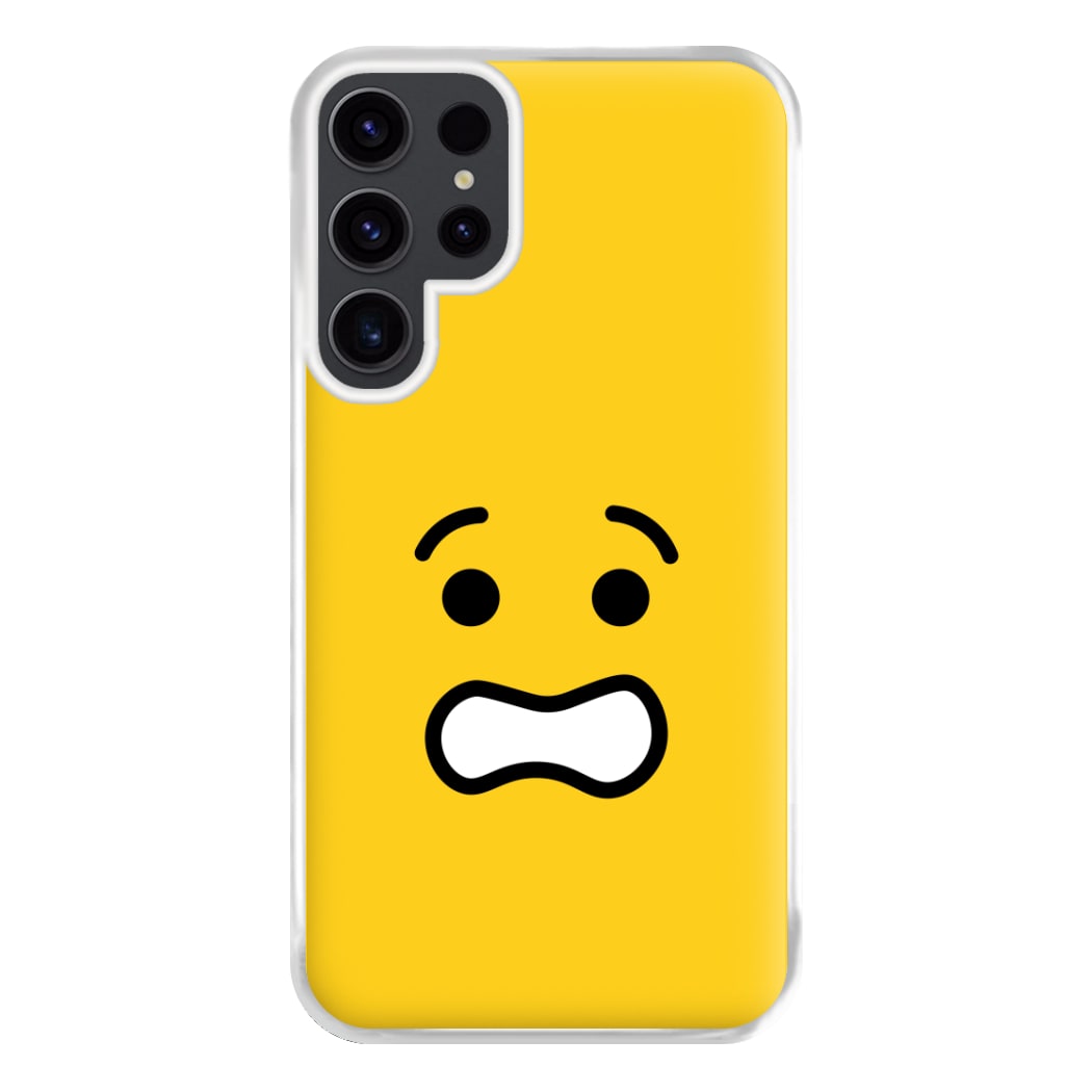 Brick Face Worried Phone Case for Galaxy S23 Ultra