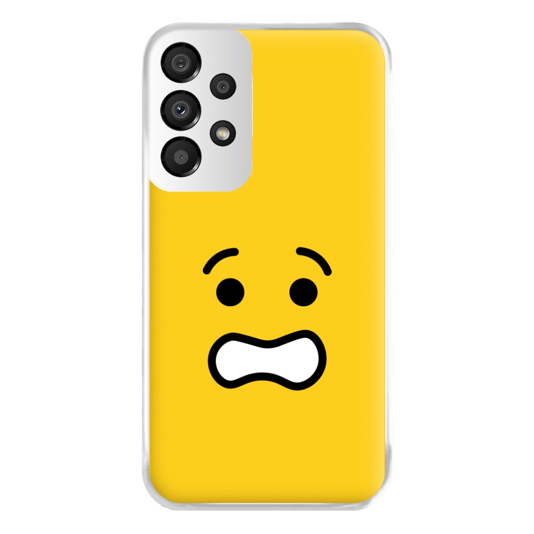 Brick Face Worried Phone Case for Galaxy A33