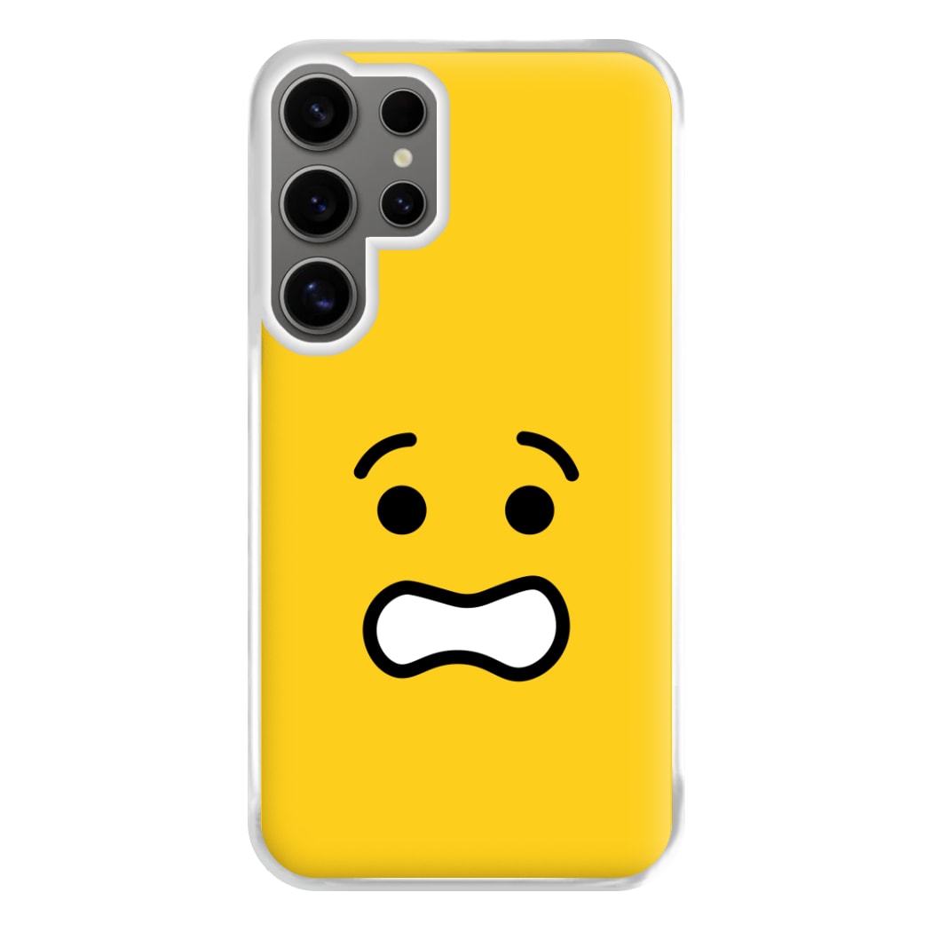 Brick Face Worried Phone Case for Galaxy S24 Ultra