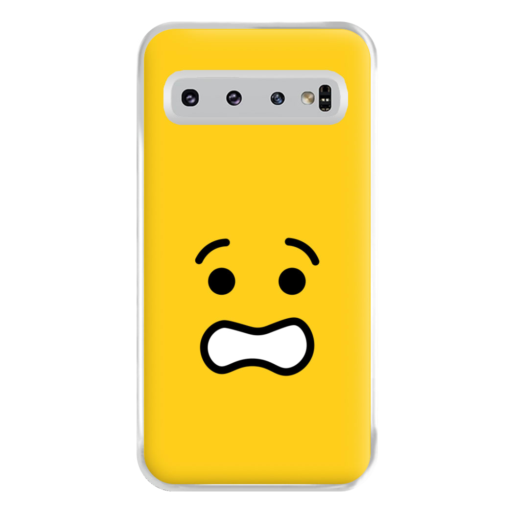 Brick Face Worried Phone Case for Galaxy S10 Plus