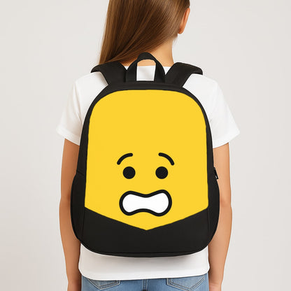 Brick Face Worried School Bag
