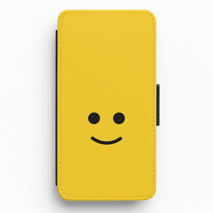 Brick Face Smile Flip / Wallet Phone Case