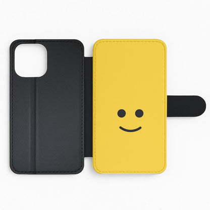 Brick Face Smile Flip Phone Case