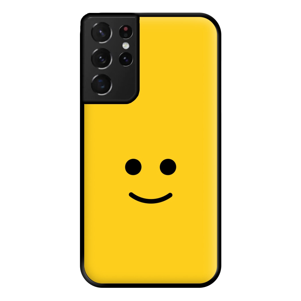 Brick Face Smile Phone Case for Galaxy S21 Ultra