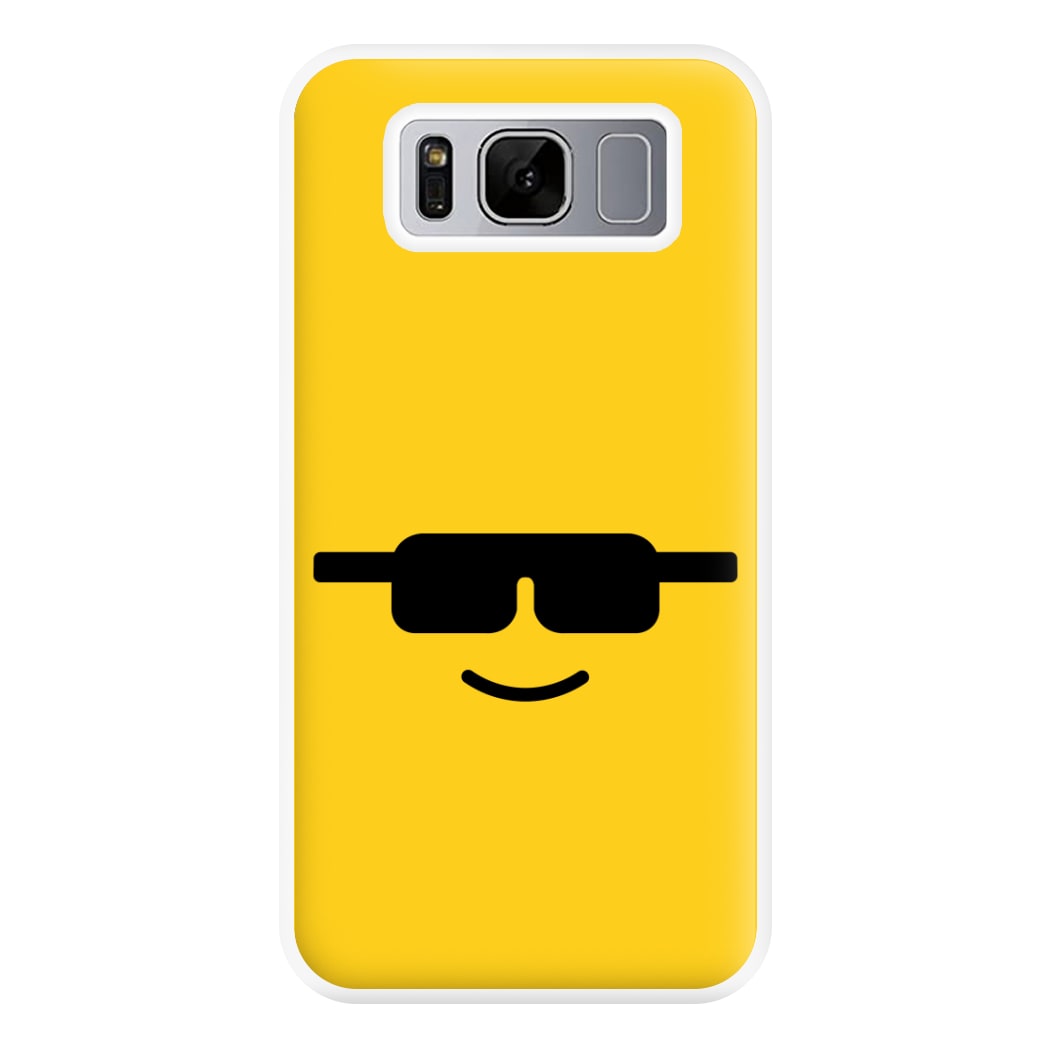 Brick Face Sunglasses Phone Case for Galaxy S8 Plus