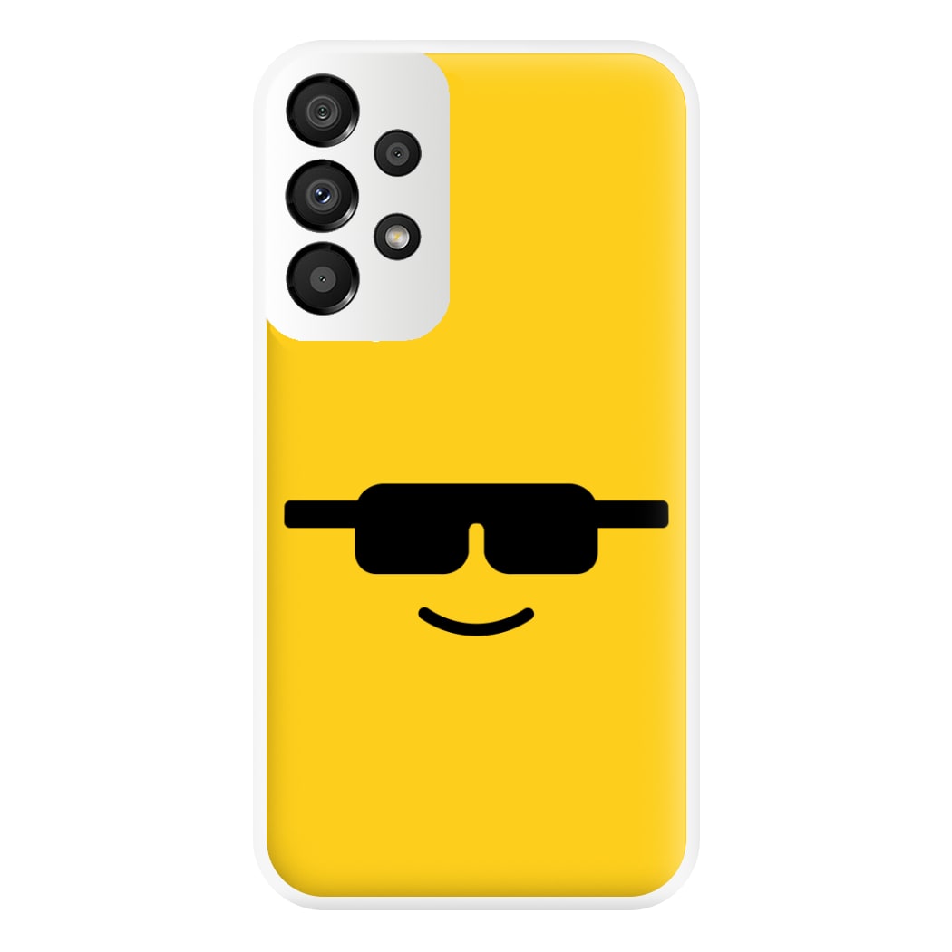 Brick Face Sunglasses Phone Case for Galaxy A33