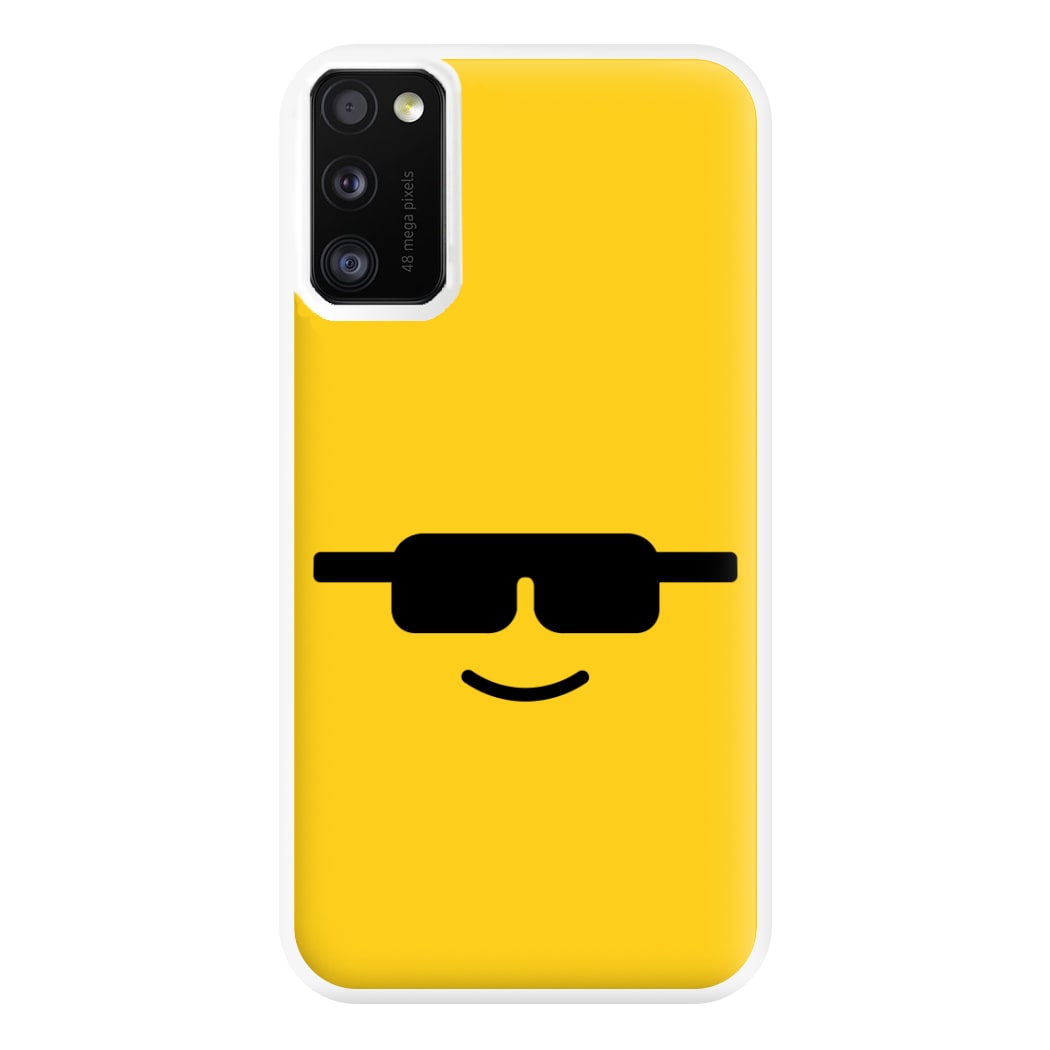 Brick Face Sunglasses Phone Case for Galaxy A41