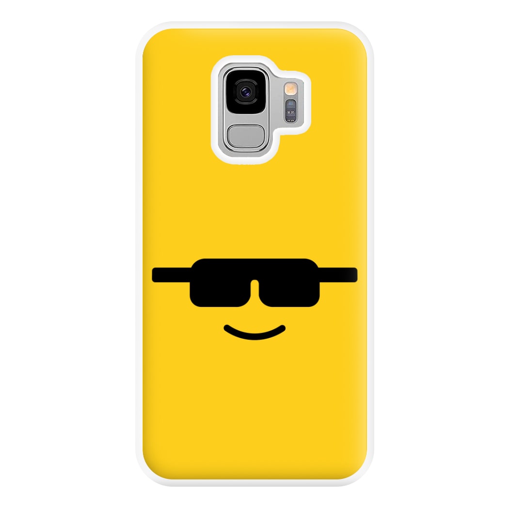 Brick Face Sunglasses Phone Case for Galaxy S9 Plus