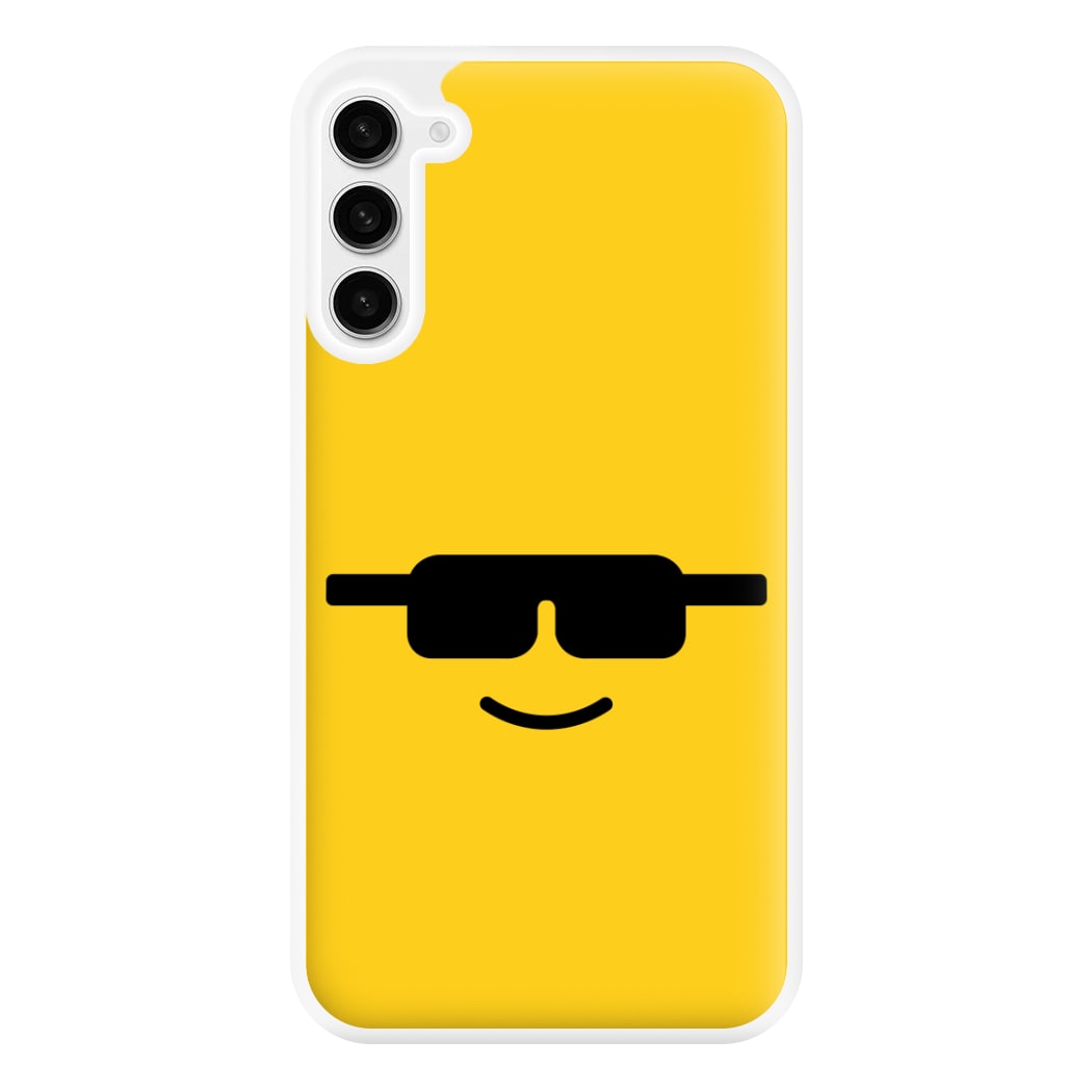 Brick Face Sunglasses Phone Case for Galaxy S23FE