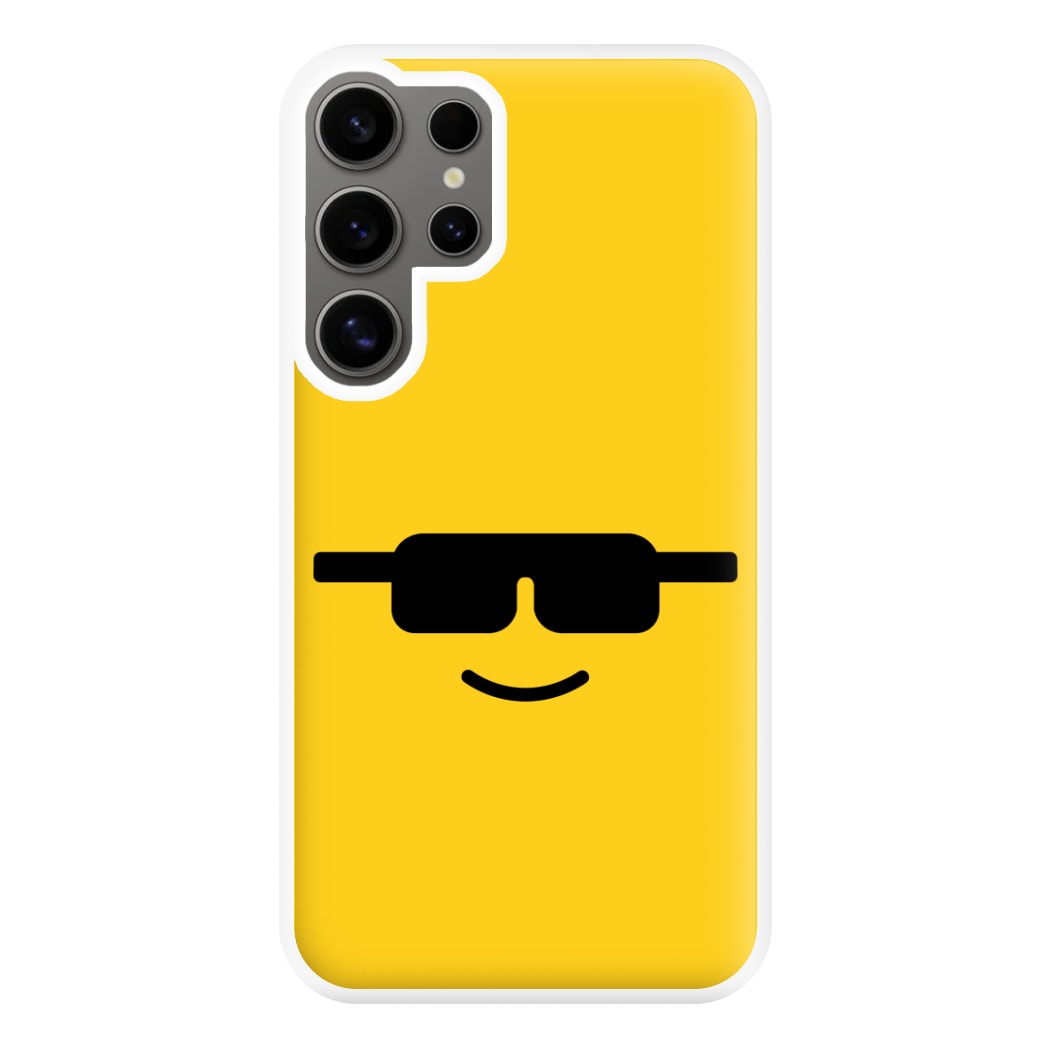 Brick Face Sunglasses Phone Case for Galaxy S24 Ultra