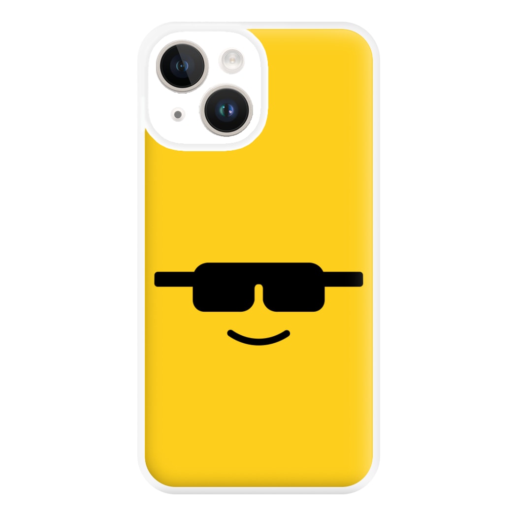 Brick Face Sunglasses Phone Case for iPhone 14
